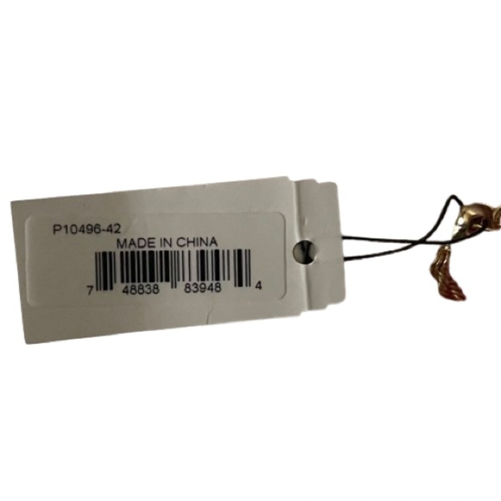 NEW Juicy Couture Gold Toned Three Charm Toggle Clasp Necklace - Picture 10 of 11